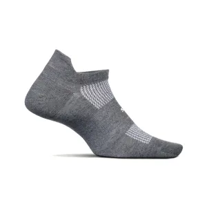 Feetures High Performance Ultra Light No Show Tab Sock  - Heather Gray