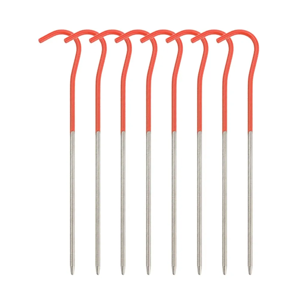 130mm/150mm Camping Hiking Tent Nails Ultralight Titanium Alloy Tent Pegs Stakes Anchors Camping Accessories 2022 New