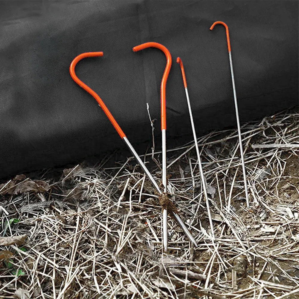 130mm/150mm Camping Hiking Tent Nails Ultralight Titanium Alloy Tent Pegs Stakes Anchors Camping Accessories 2022 New