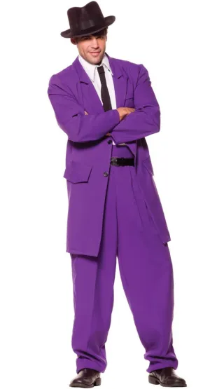 1940s Mens Purple Zoot Suit Plus Size Costume