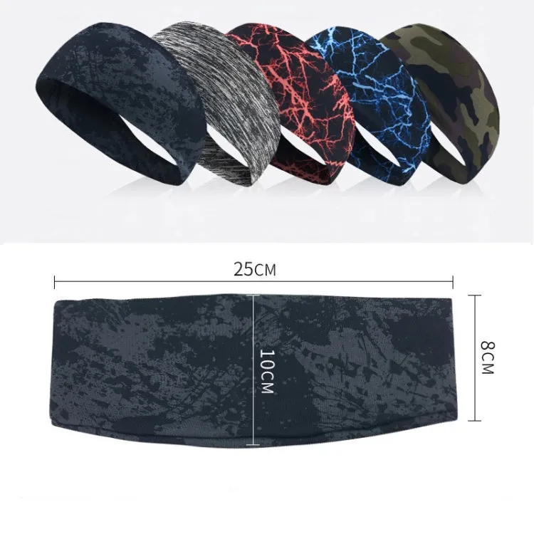 Absorbent Cycling Yoga Sport Sweat Headband Men Sweatband For Men and Women Yoga Hair Bands Head Sweat Bands Sports Safety(Graffiti)