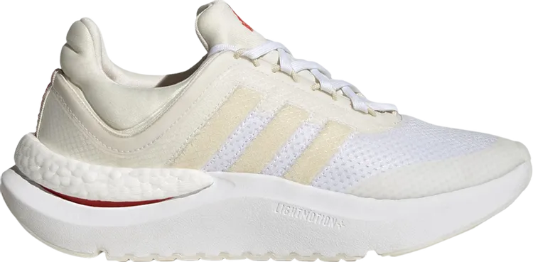 Adidas Wmns ZNSARA 'Off White Bright Red' sneakers, cream