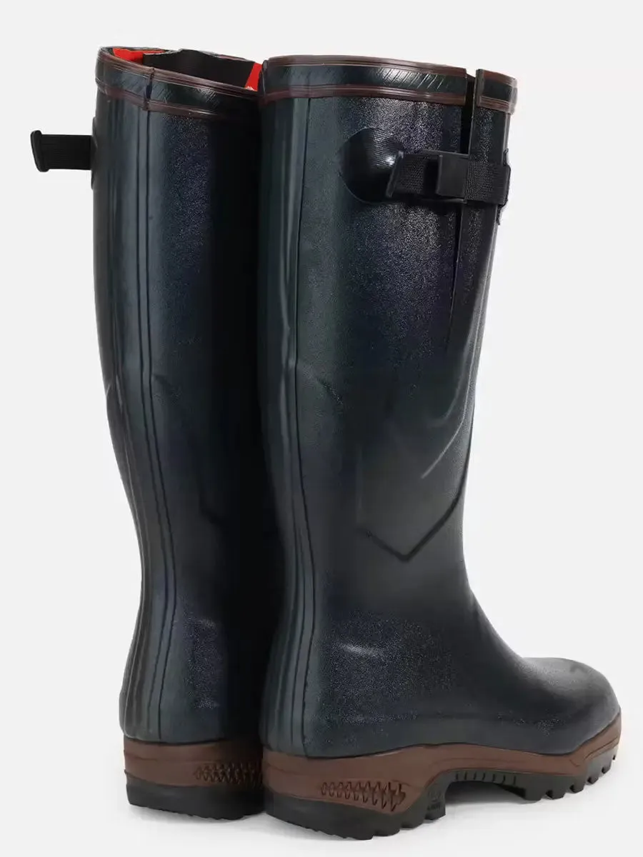 AIGLE Parcours 2 ISO Wellington Boots - Neoprene Lined Adjustable Fit - Bronze