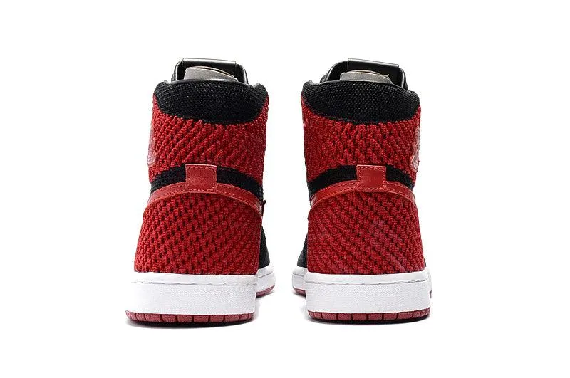 Air Jordan 1 Flyknit “Bred” Black/Varsity Red-White