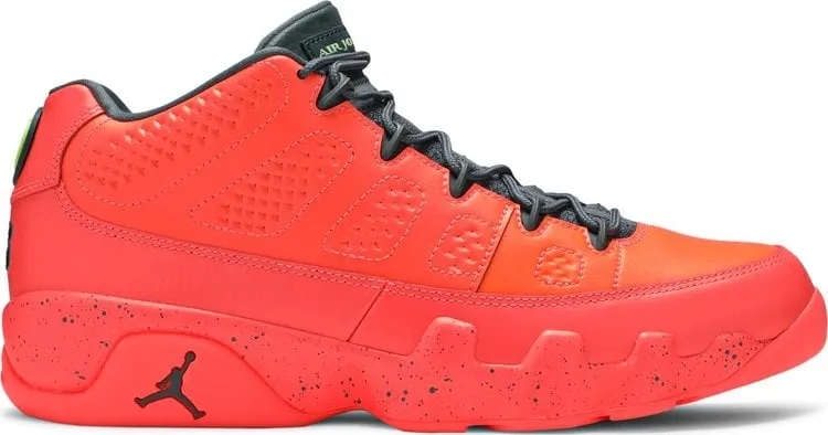 Air Jordan 9 Low Bright Mango Sneakers, Orange