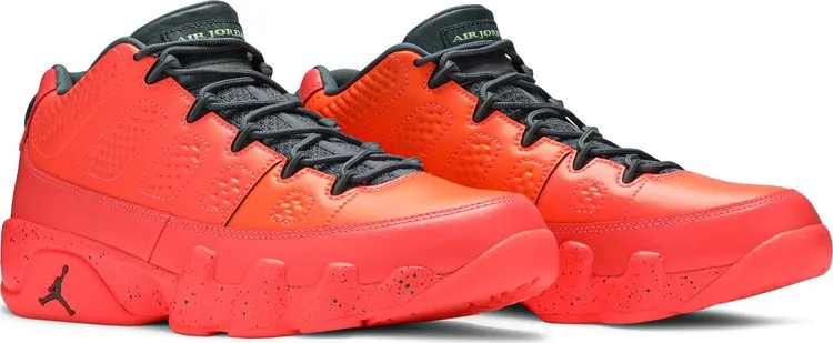 Air Jordan 9 Low Bright Mango Sneakers, Orange