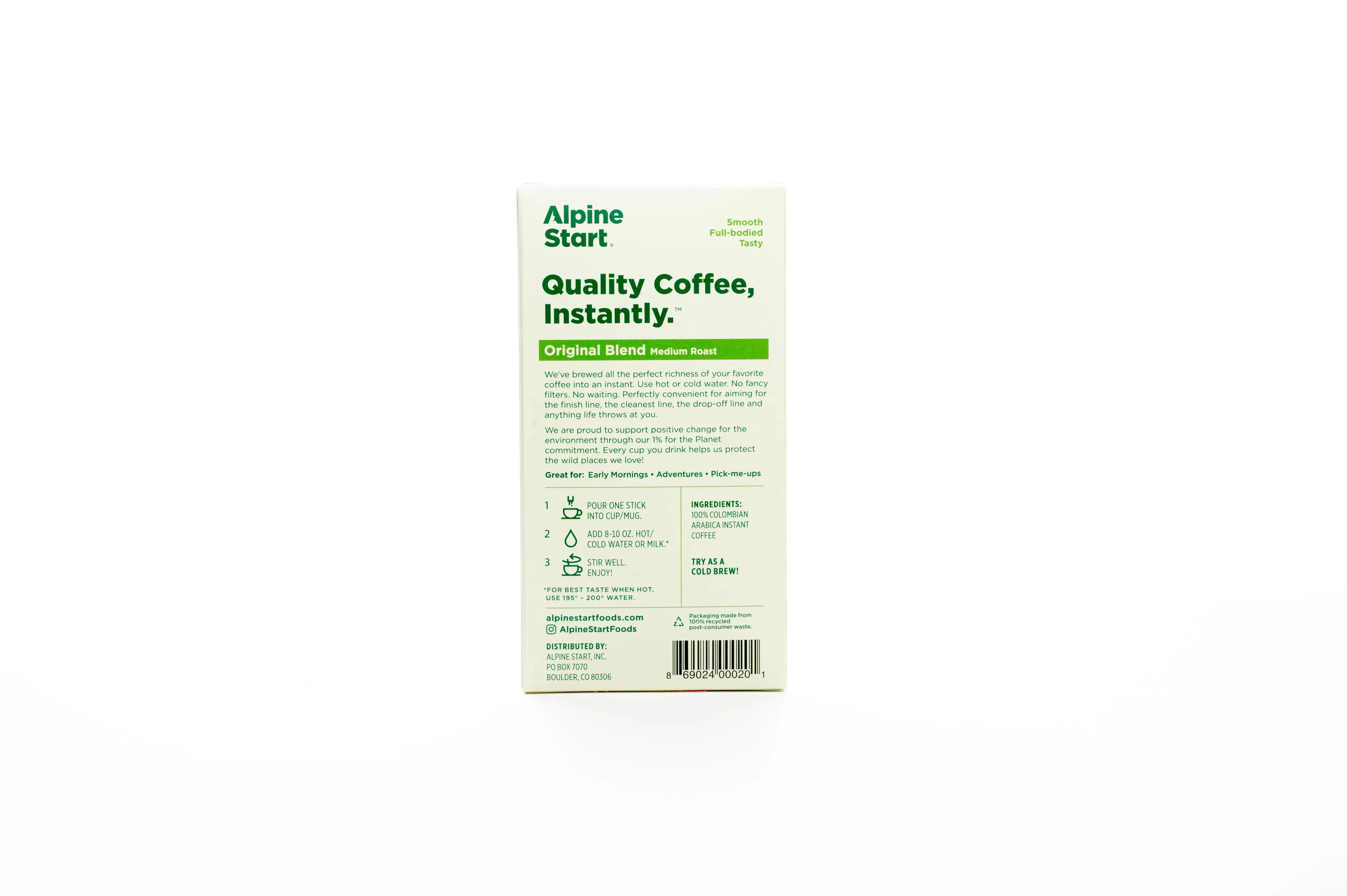 Alpine Start - Original Blend Medium Roast Instant Coffee