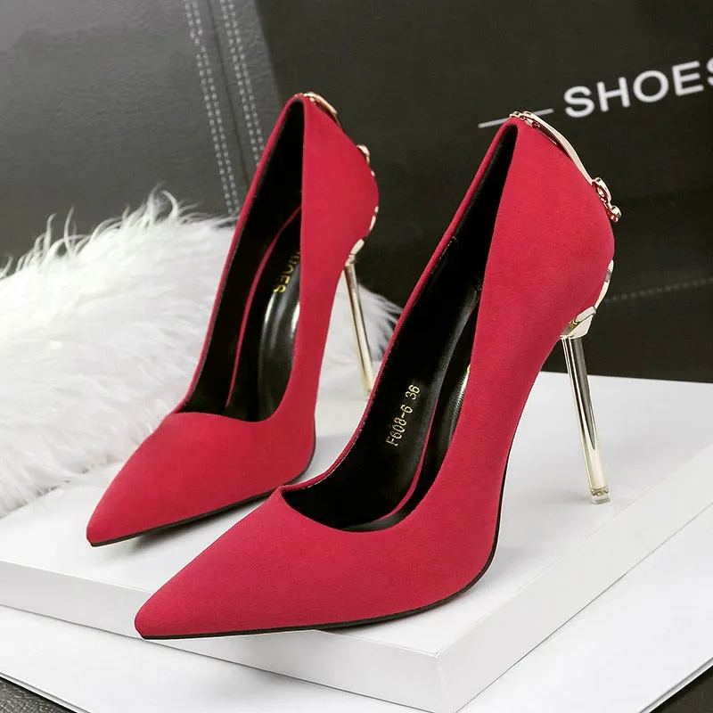 Amozae-Graduation Gift Big Sale Ladies High Heels Women Shoes Pumps High Heel Stiletto   Wedding Shoes Woman   Pumps Black Red Tacones Mujer