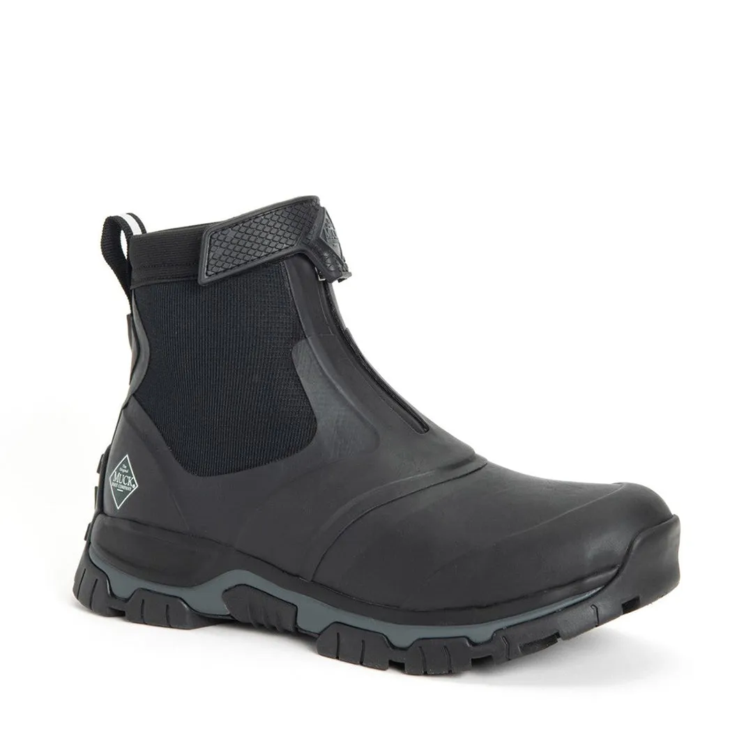 Apex Zip Short Boots - Black/Dark Shadow by Muckboot