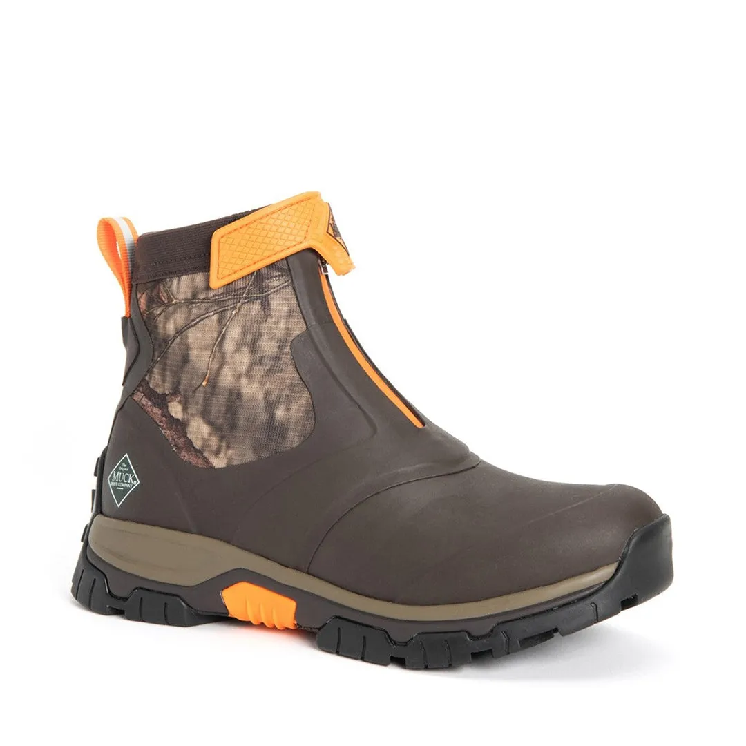 Apex Zip Short Boots - Brown/Mossy Oak Camo by Muckboot