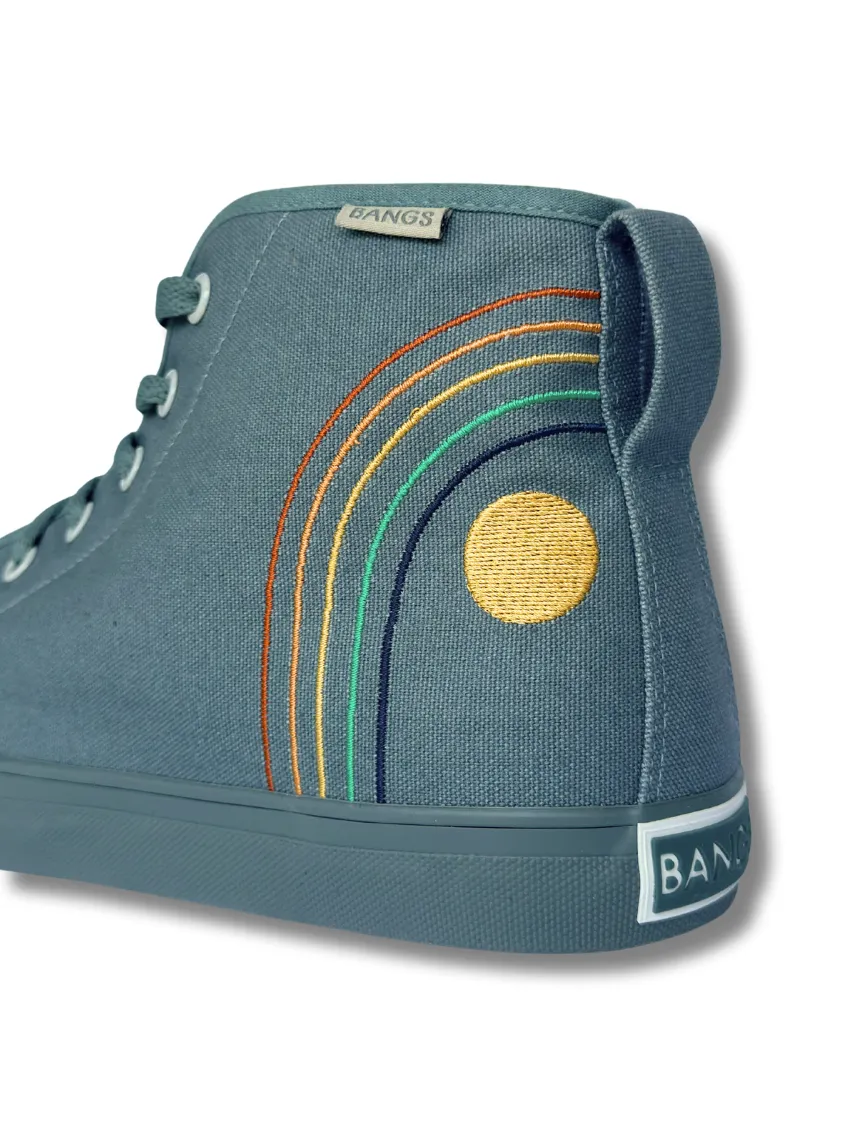 Aqua Rainbow High Top