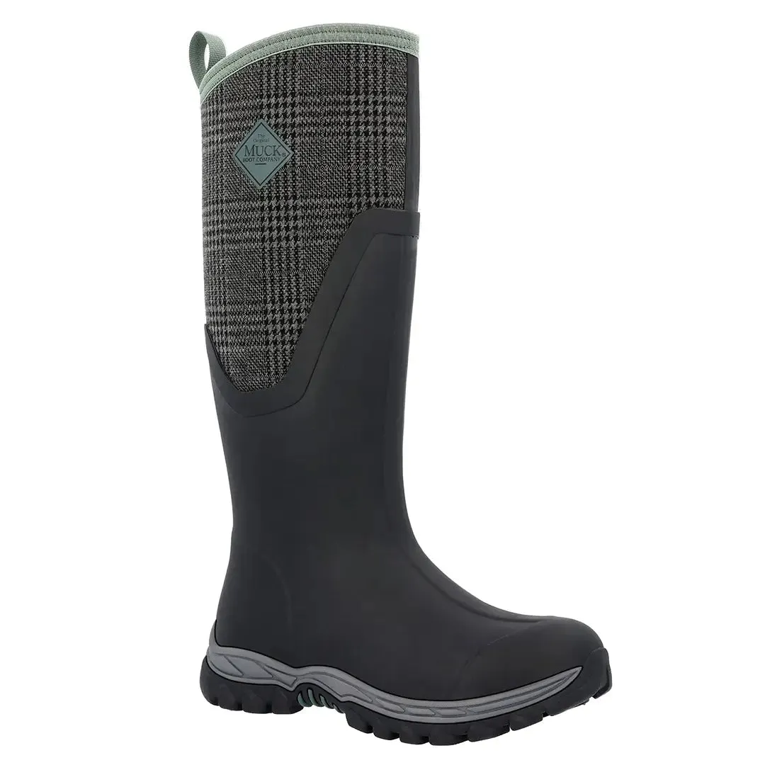 Arctic Sport II Tall Wellingtons - Black/Plaid by Muckboot