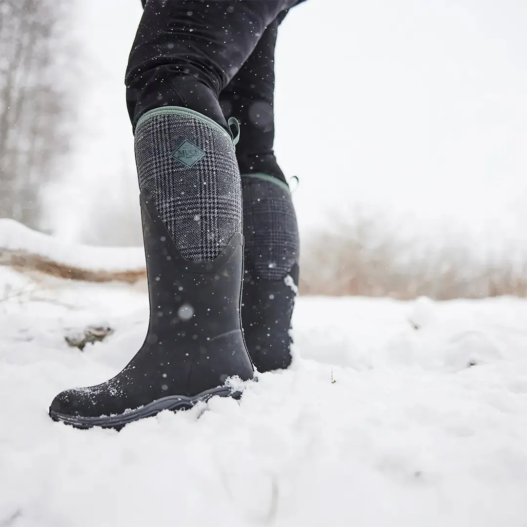 Arctic Sport II Tall Wellingtons - Black/Plaid by Muckboot