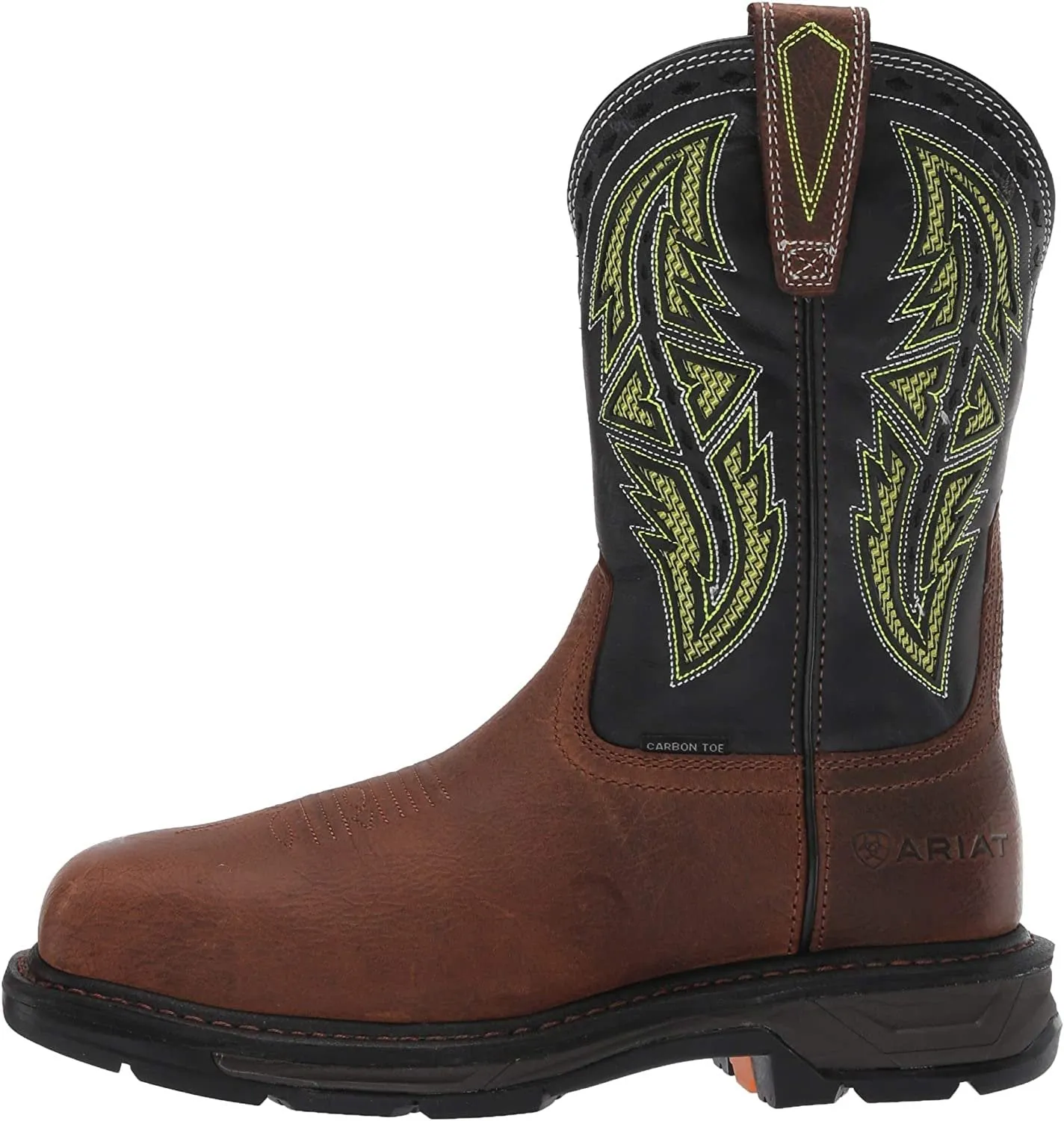 Ariat Men's Workhog Xt Venttek Spear Carbon Toe Work Boot, Rye Brown/Acid