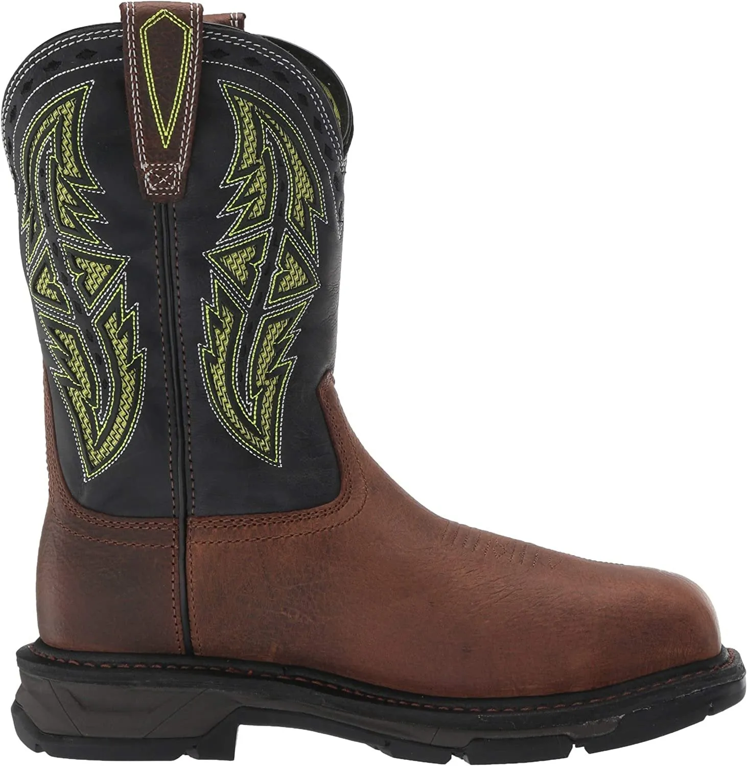 Ariat Men's Workhog Xt Venttek Spear Carbon Toe Work Boot, Rye Brown/Acid