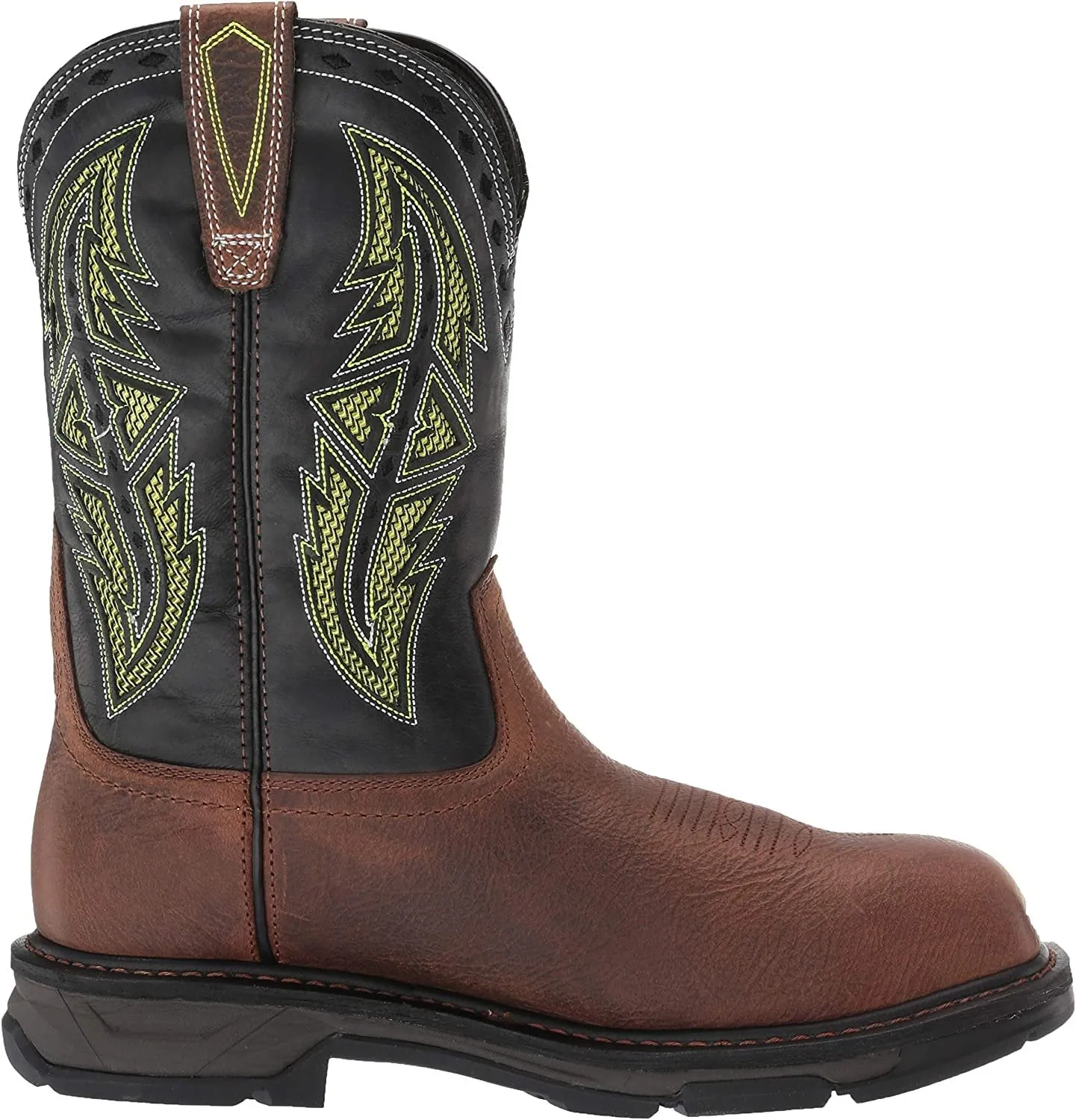 Ariat Men's Workhog Xt Venttek Spear Carbon Toe Work Boot, Rye Brown/Acid