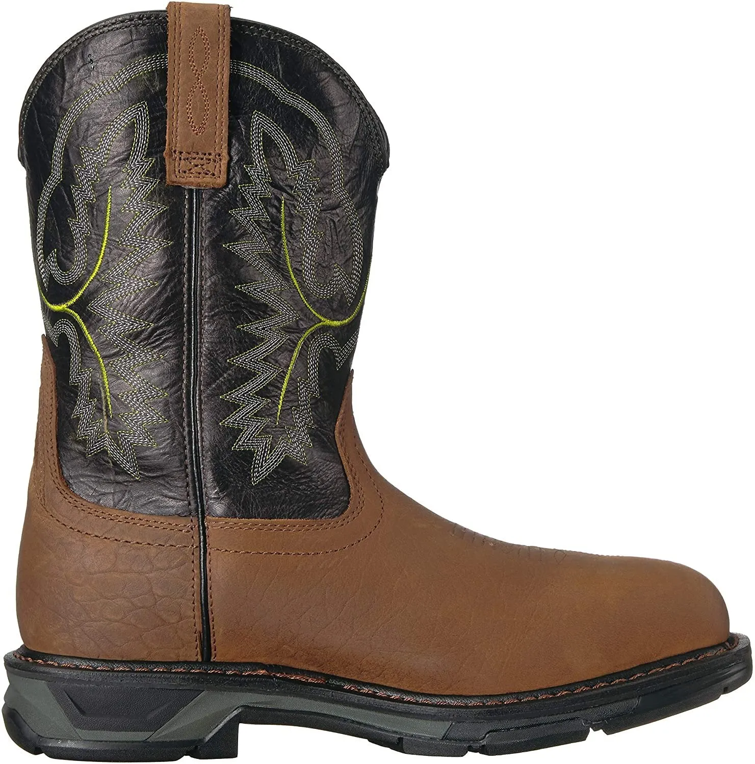 Ariat Men's WorkHog XT Waterproof Carbon Toe Work Boot, Tumbled Bark/Dark Forest