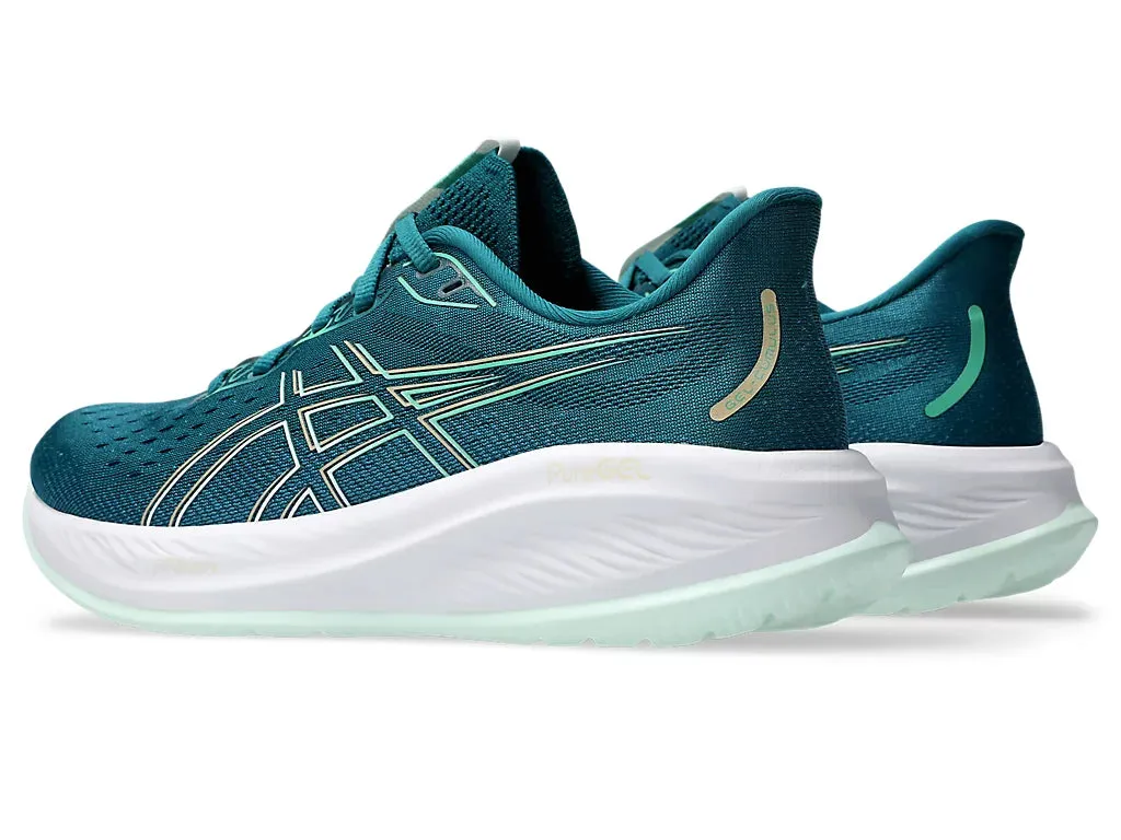 ASICS Womens Gel Cumulus 26 Wide - Rich Teal/Pale Mint (1012B600-300)