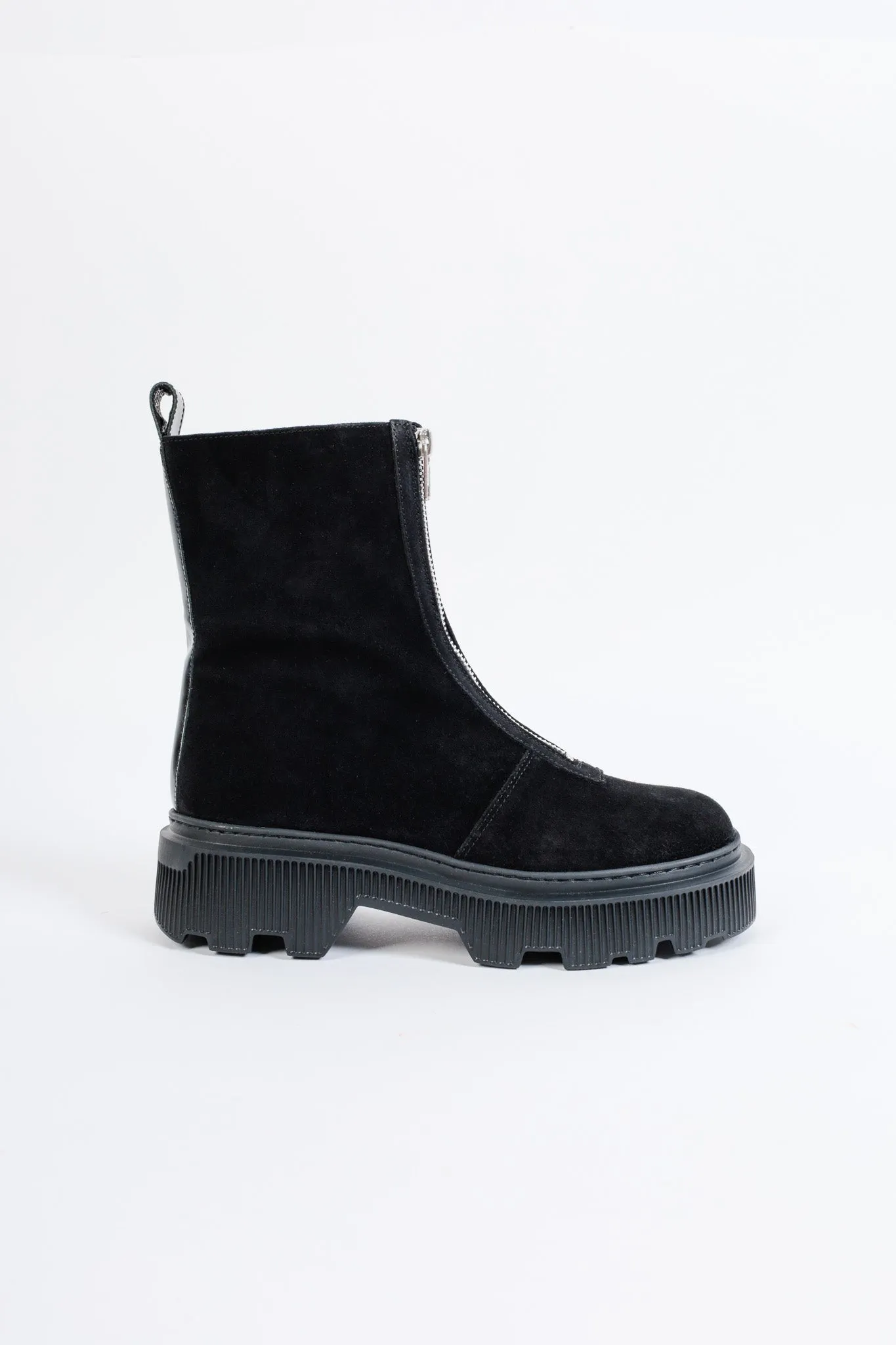 BARBARA BLACK - Extra Light Zip Front Boots