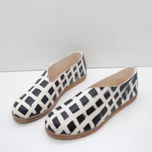 BBF24 SALE. SIZE 37. THE RAE. REVERSE GINGHAM. NORI. PHL