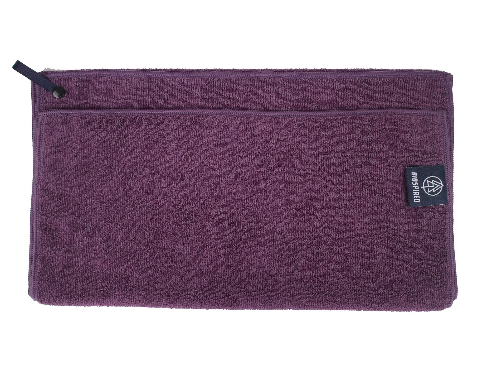 Biospired Medium Microfiber Camp Towel, Eggplant