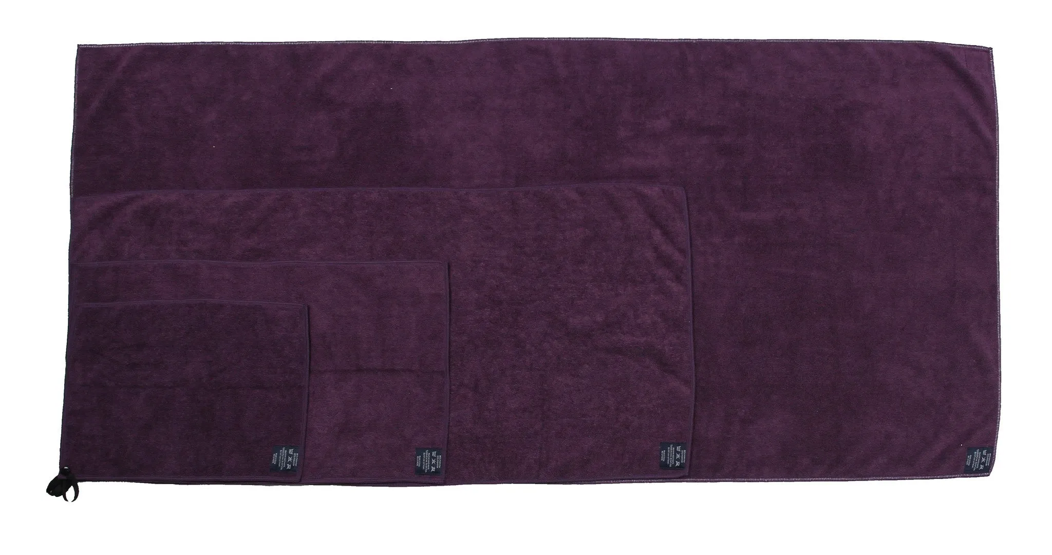 Biospired Medium Microfiber Camp Towel, Eggplant