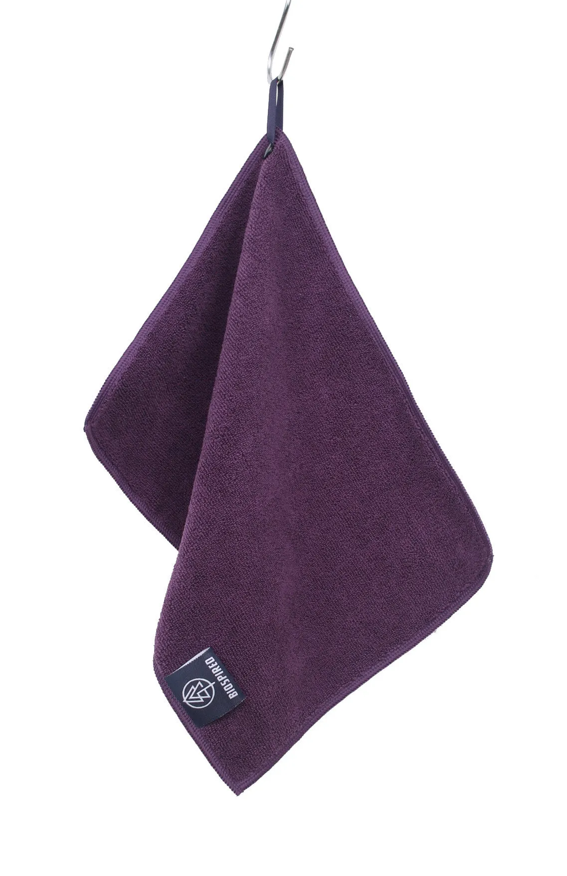 Biospired Medium Microfiber Camp Towel, Eggplant