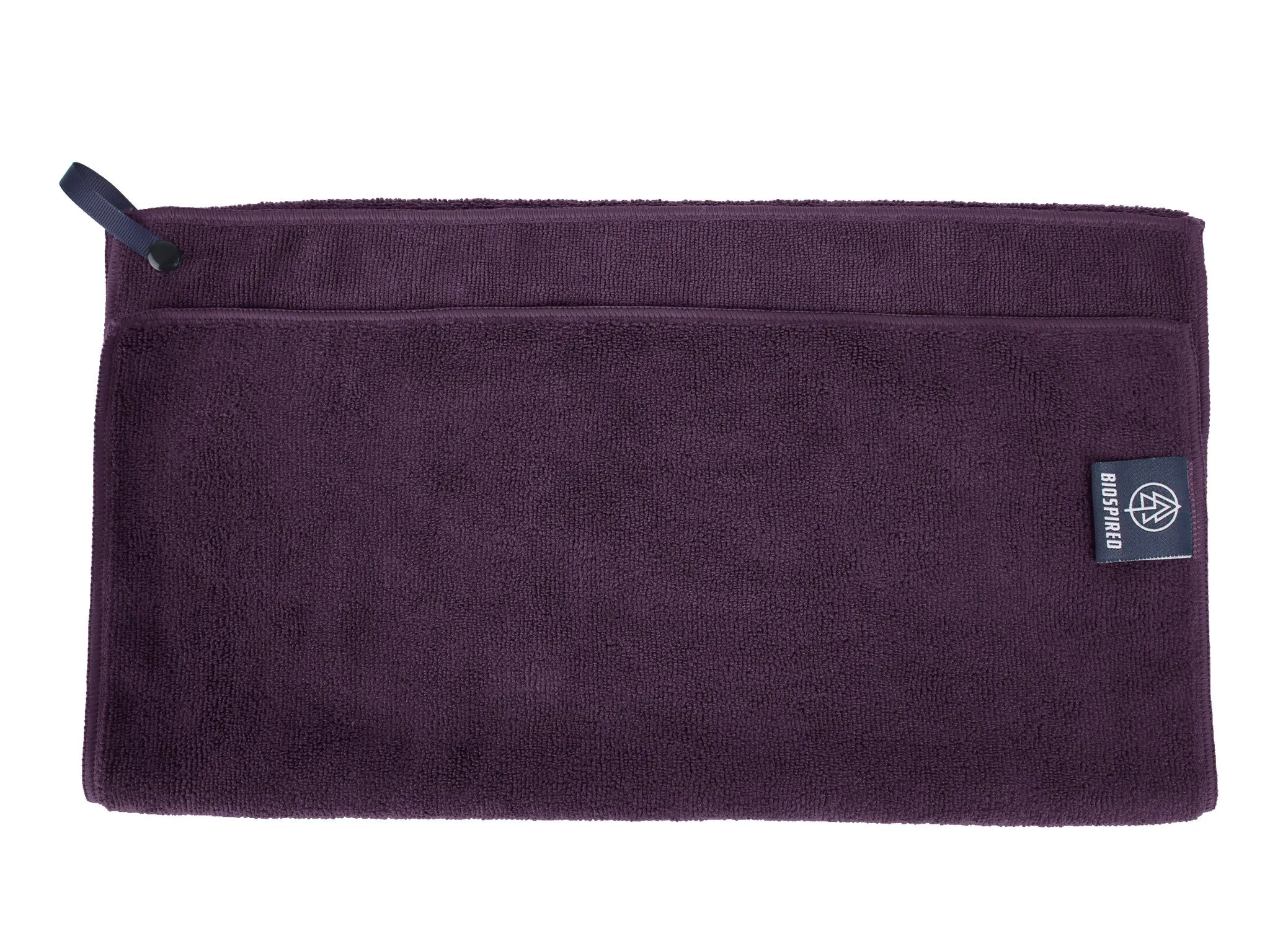 Biospired Medium Microfiber Camp Towel, Eggplant