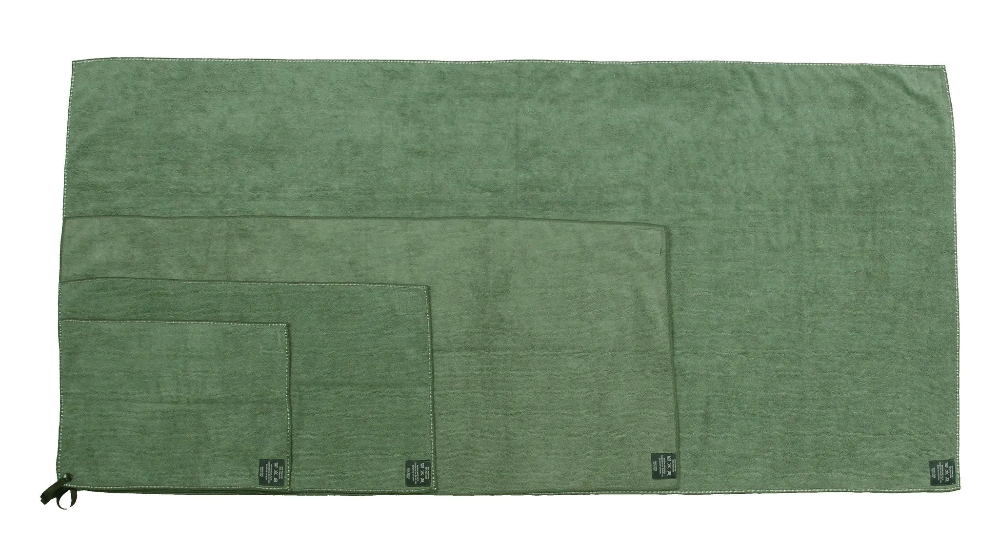 Biospired Medium Microfiber Camp Towel, Forest Green