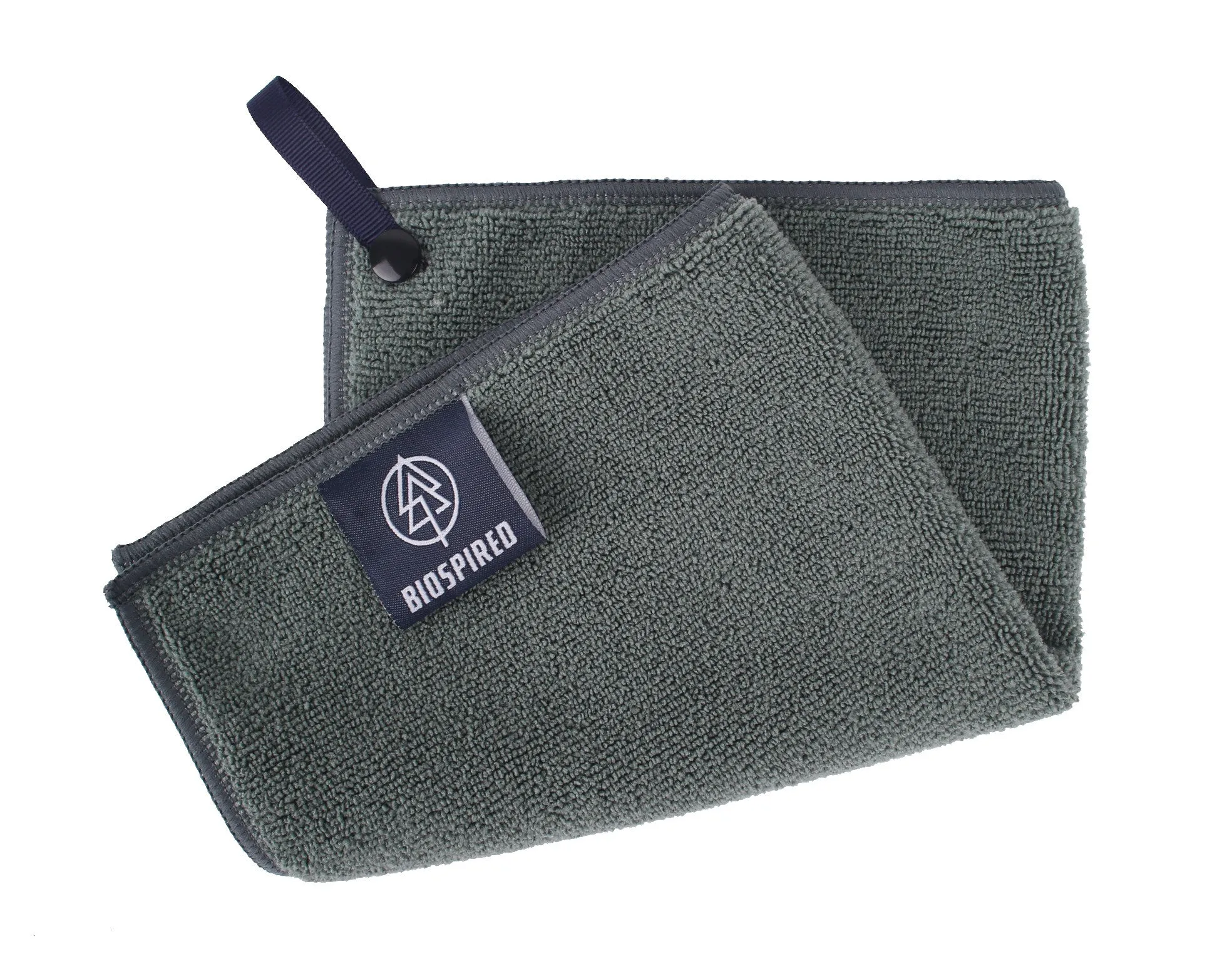 Biospired Medium Microfiber Camp Towel, Forest Green