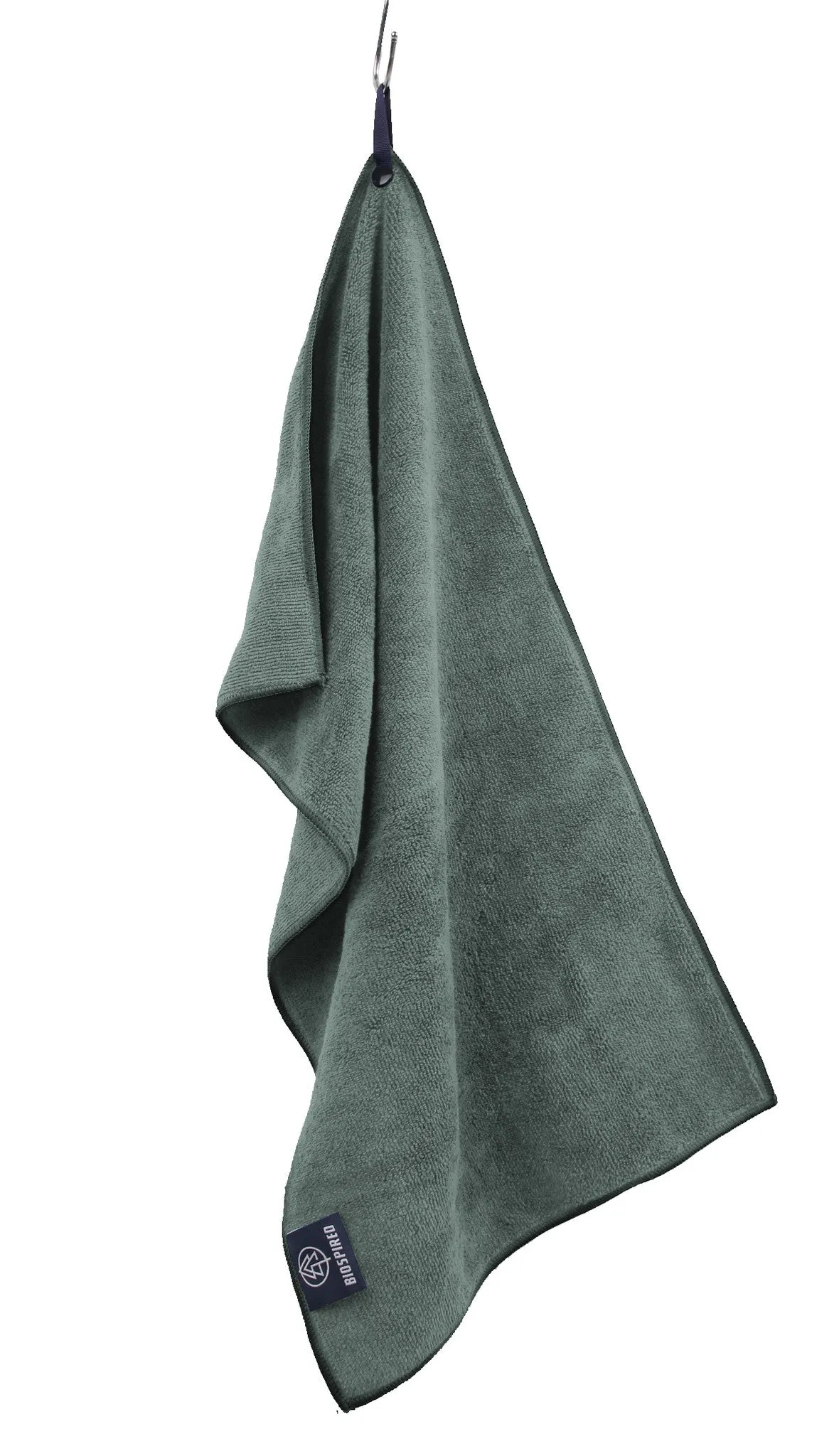 Biospired Medium Microfiber Camp Towel, Forest Green