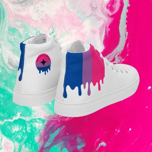 Bisexual Men’s high top Pride Shoes