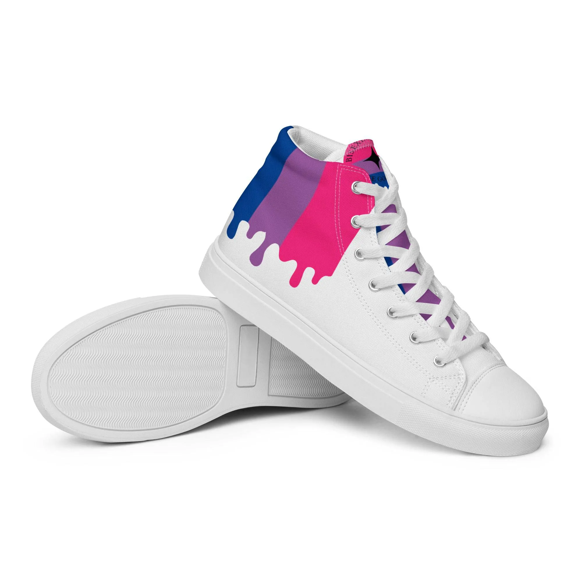 Bisexual Men’s high top Pride Shoes