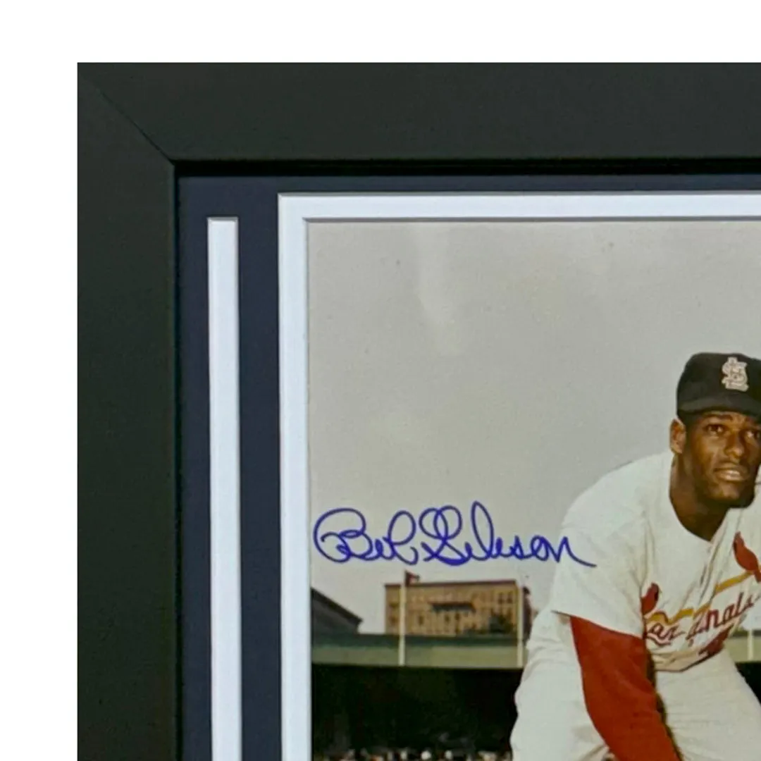 Bob Gibson Hand Signed & Framed 8x10 Baseball Photo