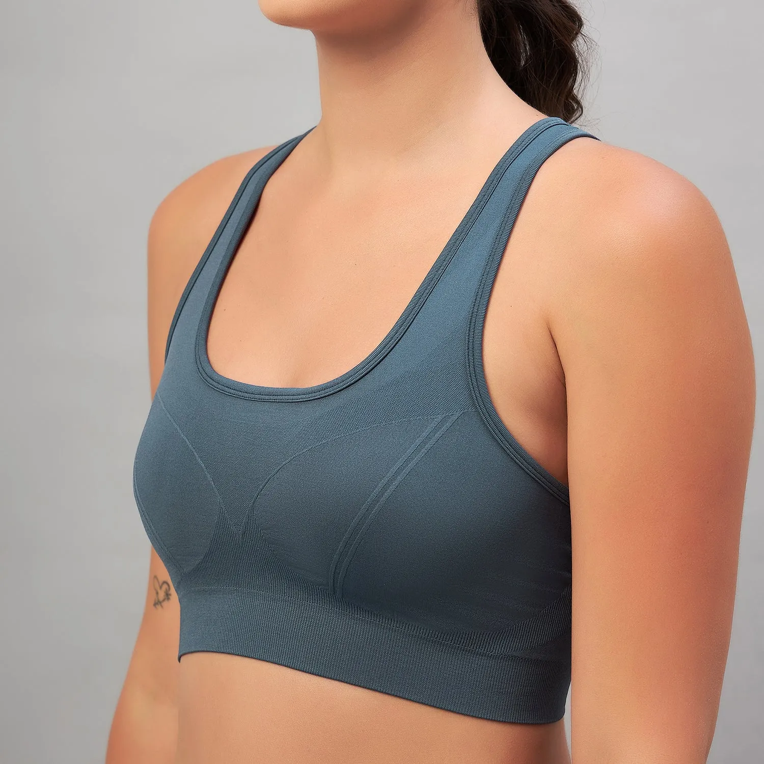 C9 Airwear seamless Sports Bra For Women - Geranium