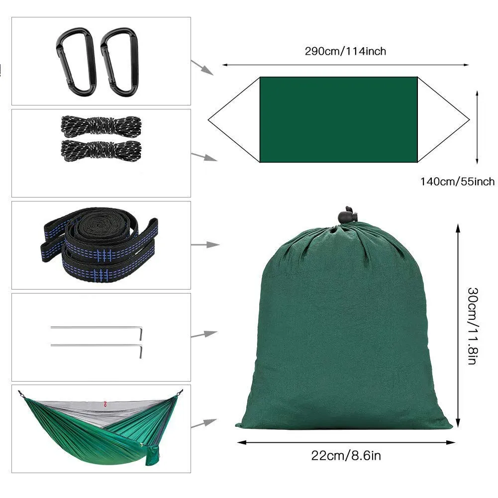 Camping Hammock with Mosquito Net - Camlinbo