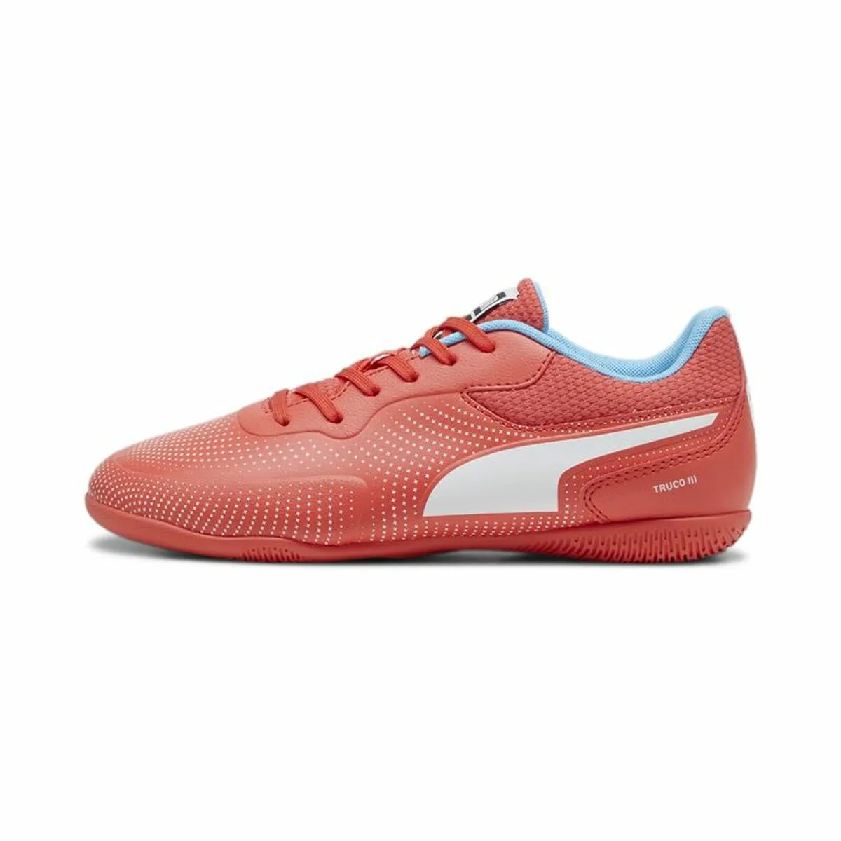 Children's Indoor Football Shoes Puma Truco II Active White Red Children's Unisex