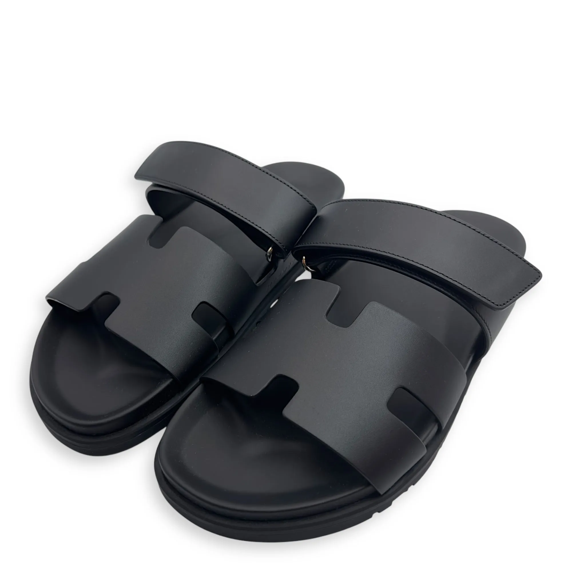 Chypre Sandal 40.5 Black Shoes in Calfskin