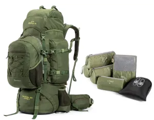 Colonel Pro 90 L Rucksack With Organizer Pack Army Green