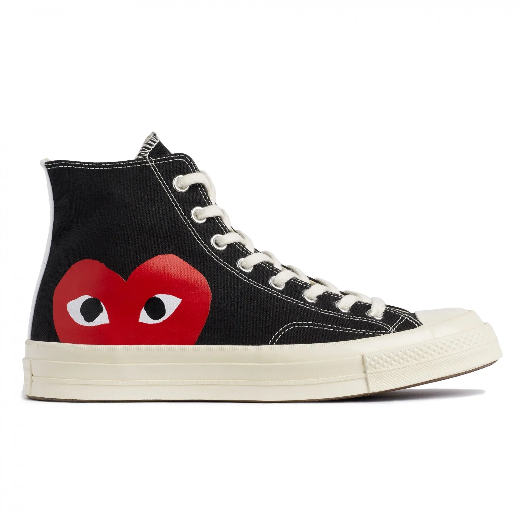 Comme Des Garçons Play Converse Single Heart Chuck Taylor All Star '70 High Top (black)