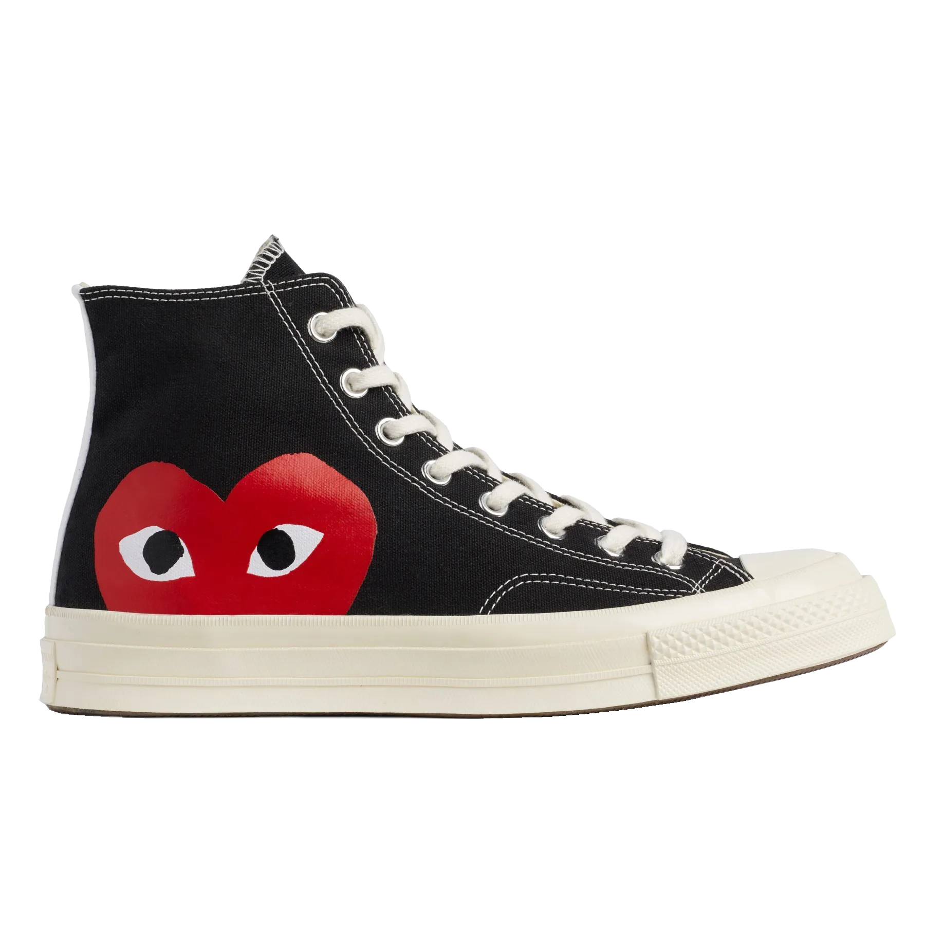 Comme Des Garçons Play Converse Single Heart Chuck Taylor All Star '70 High Top (black)