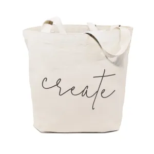 Create Gym Cotton Canvas Tote Bag by The Cotton & Canvas Co.