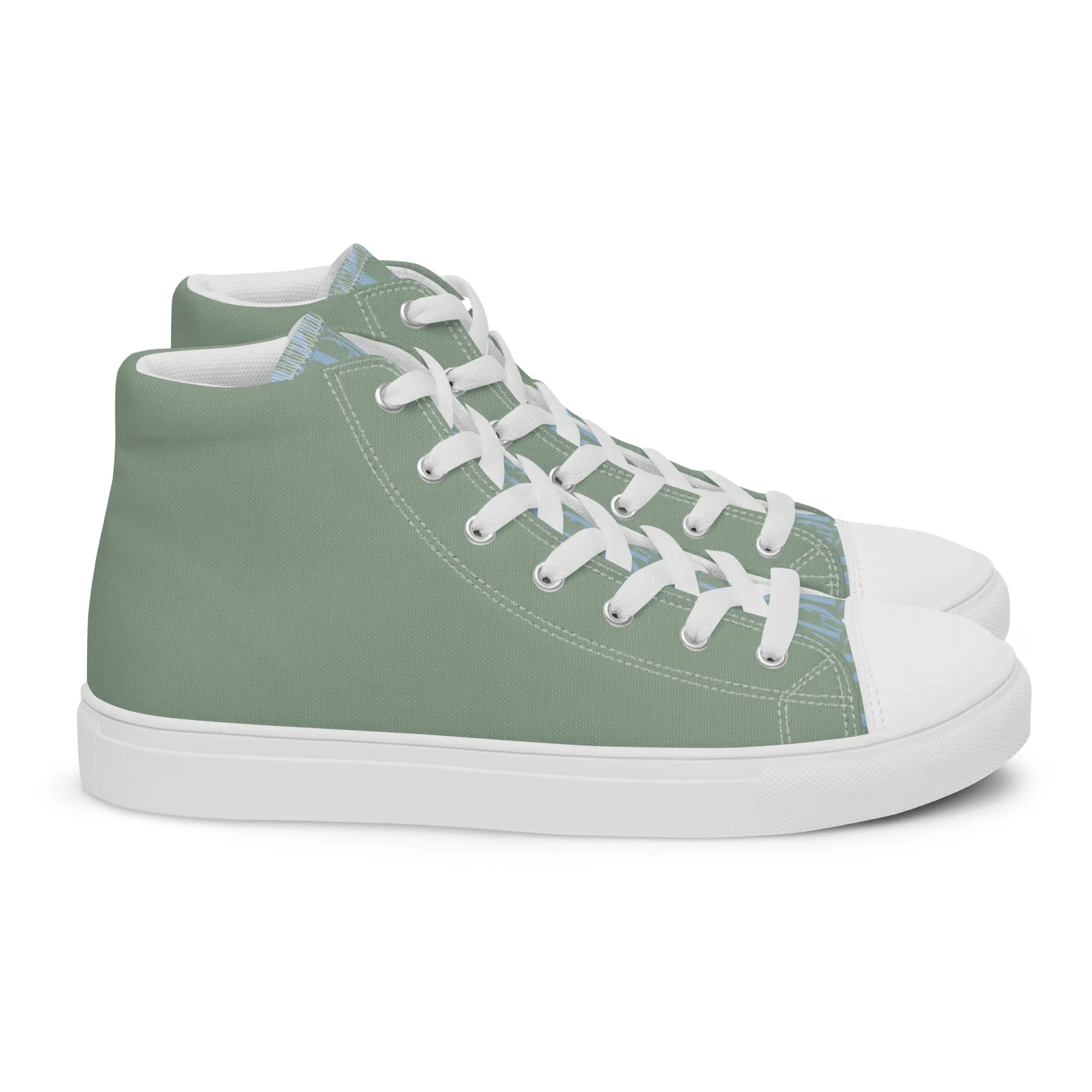 Descendants of the Island Olive Women’s high top canvas shoes