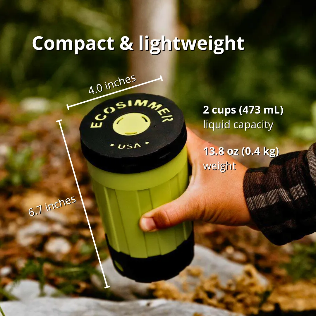 EcoSimmer 140W Electric Backpacking Stove | Simmer Anywhere Bundle (Battery   AC   DC Adapters)