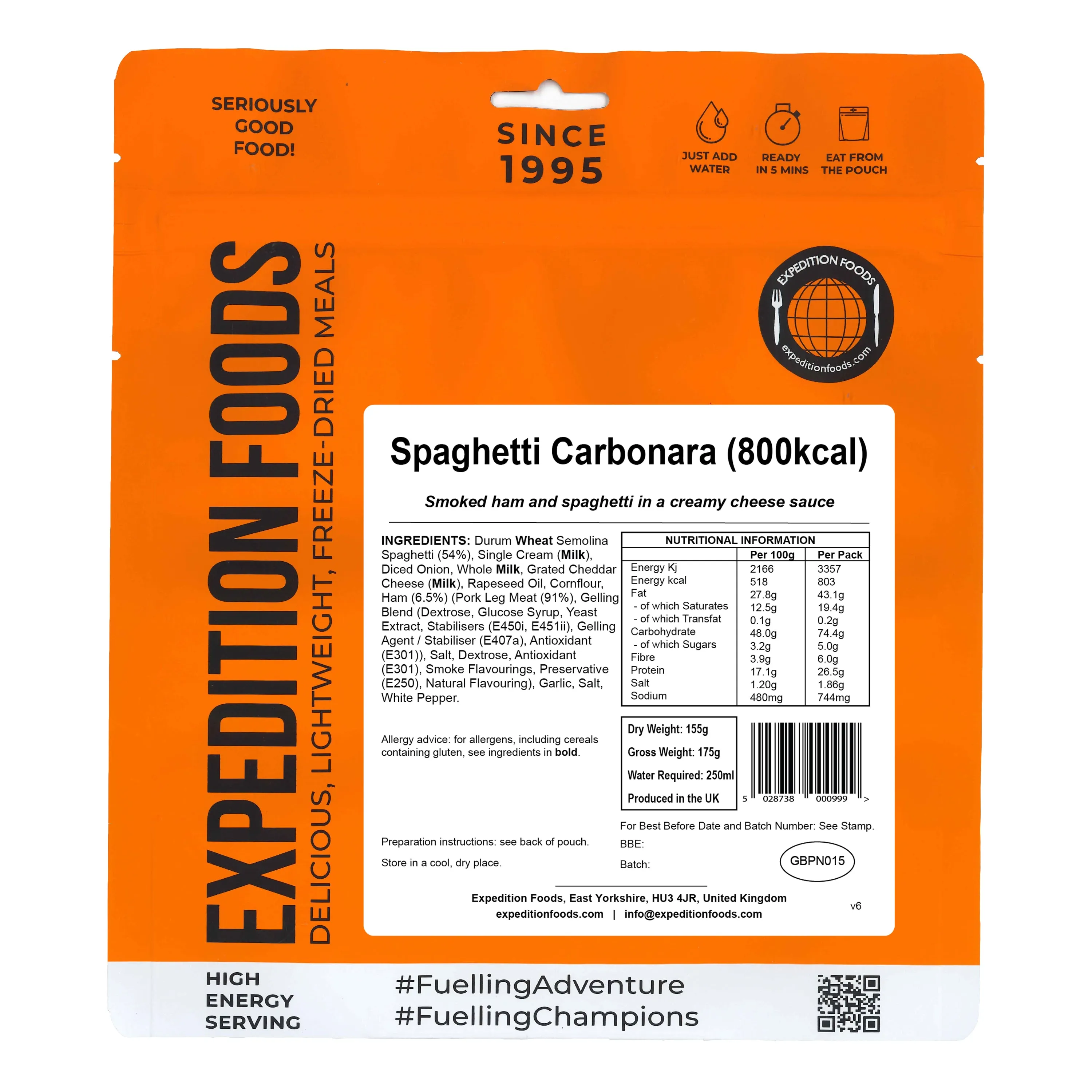 Expedition Foods Spaghetti Carbonara