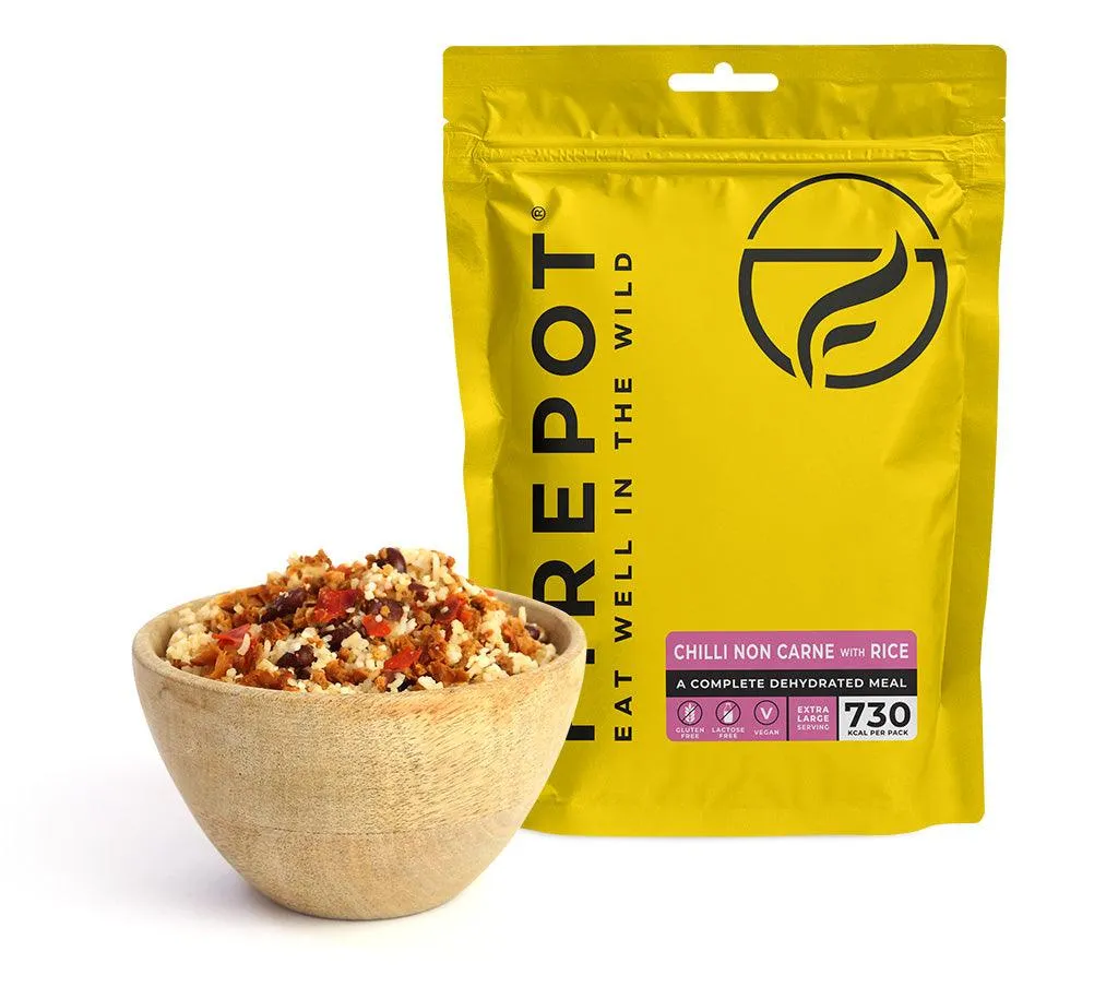 Firepot Chilli Non Carne and Rice