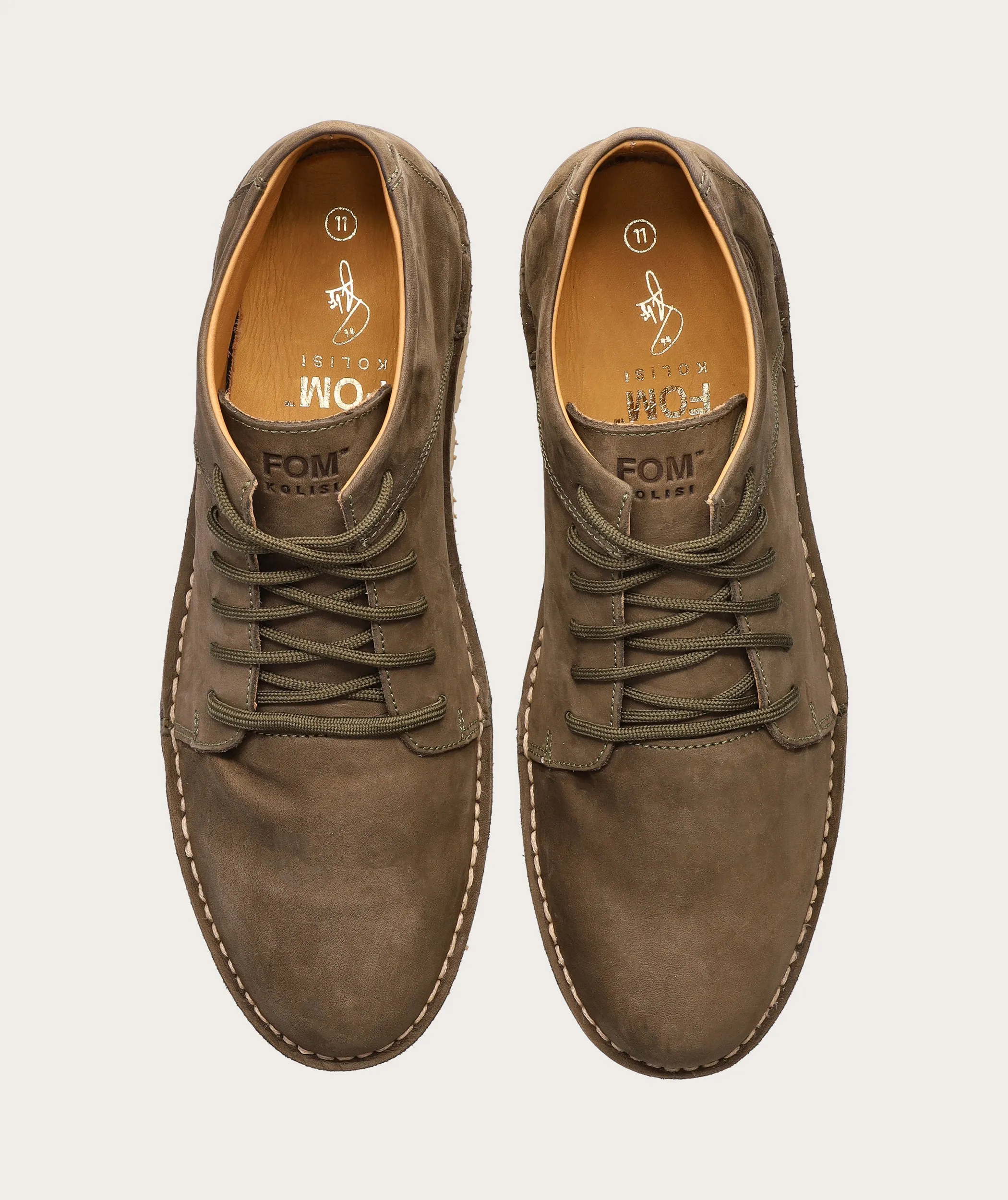 FOM x Kolisi Vellies Premium - Dark Olive