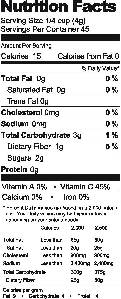 Fresh and Honest Foods 100% All-Natural Freeze-Dried Strawberries #10 Can - 45 Servings