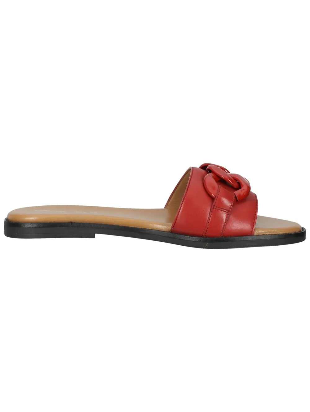 Geox mules, bright red