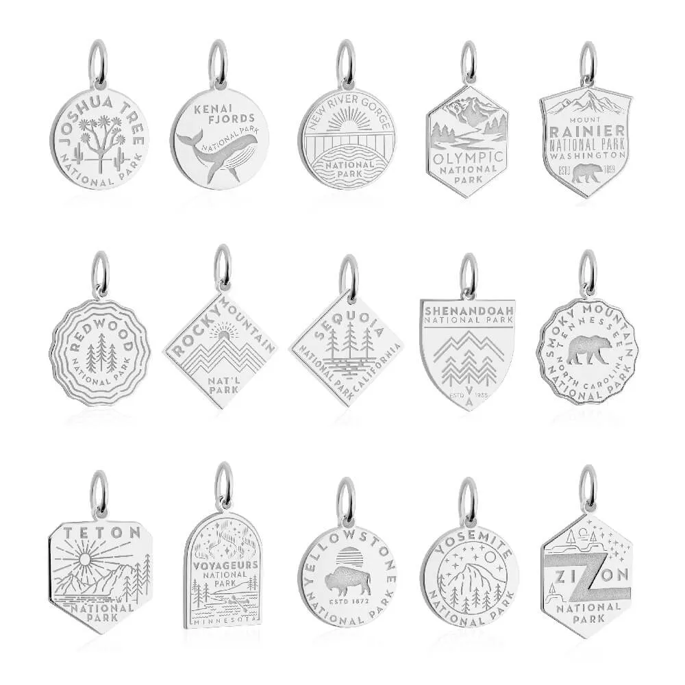 Grand Teton National Park Charm, Silver